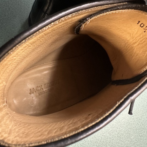 JACK ERWIN Original Goodyear Welted Boots Black Handmade In Spain Men's 10.5 - Picture 13 of 16